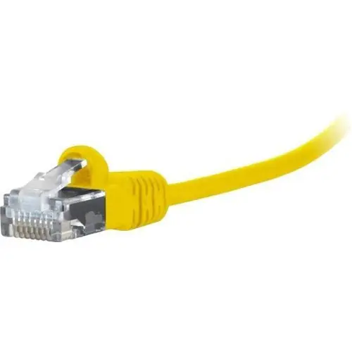 Comprehensive MCAT6-1PROYLW MicroFlex Pro AV/IT Integrator Series CAT6 Snagless Patch Cable 30 AWG 1' Yellow