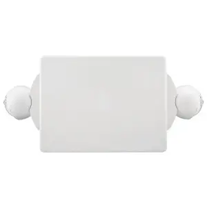 Lithonia LHQMLEDRHOM6 Quantum® Emergency/Exit Combo LED Single Face White Housing Red Letters High Output Ni-Cad Battery Dual Heads