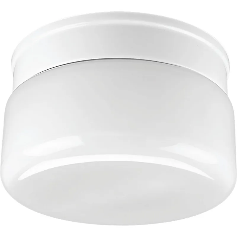 Progress P3518-30 Two-Light White Glass 8-3/4 Close-to-Ceiling