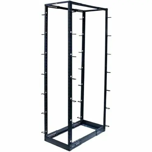 Wavenet 4POST-45U 4-Post, 45U Adjustable Open Frame Rack, Cold Rolled Steel