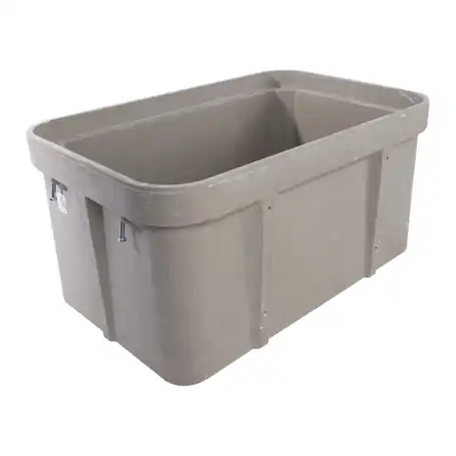 Quazite PG2436BA18 24 x 36 x 18 Inch Gray Polymer Concrete Stackable Box