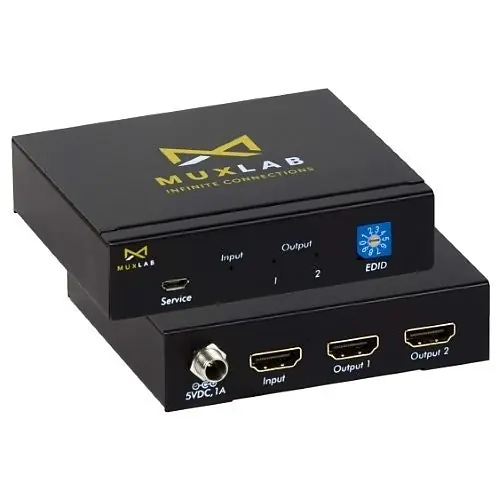 MuxLab 100505 1x2 HDMI Splitter