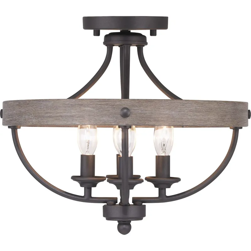 Progress P350117-143 Gulliver Collection Four-Light 14-1/4 Semi-Flush Convertible