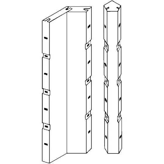 Symons F10425 Inside Corner Angle 4 ft.