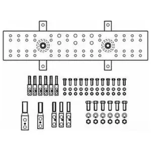 Chatsworth 40158-012 Busbar Assembly with Lug Kit TMGB Pattern 4 in.H 12 in.W 0.25 in.D