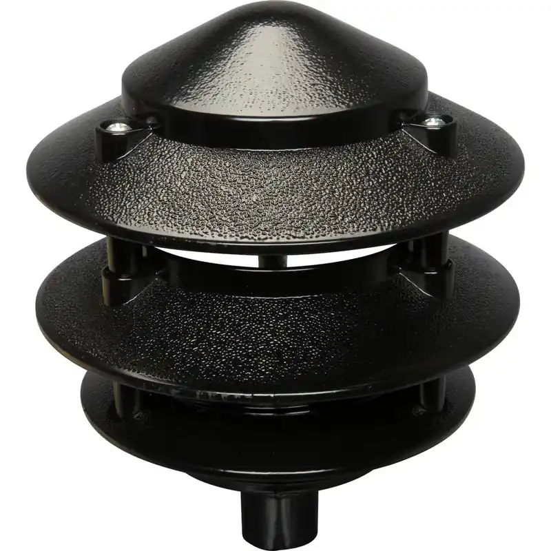 Teddico P-3B 5 Three-Tier Louver Light 75W 110/120V Black Powder Coat