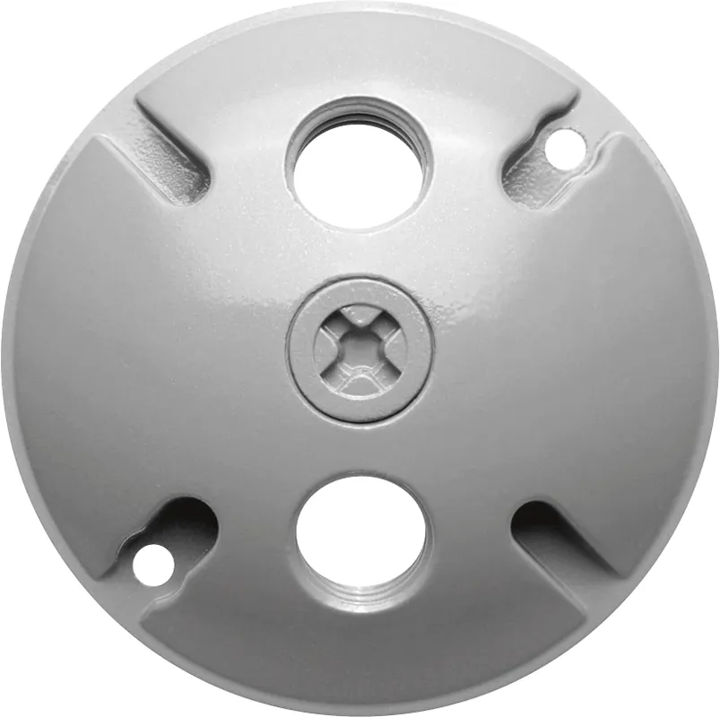 Rab Design Lighting C103 4-1/2 Inch 3-Hole Round Weatherproof Cover
