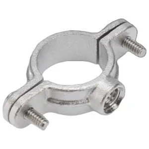 CalConduit S60700SP00 Split Ring Clamp Stainless Steel 3/4 in Size Polished Silver Corrosion Resistance