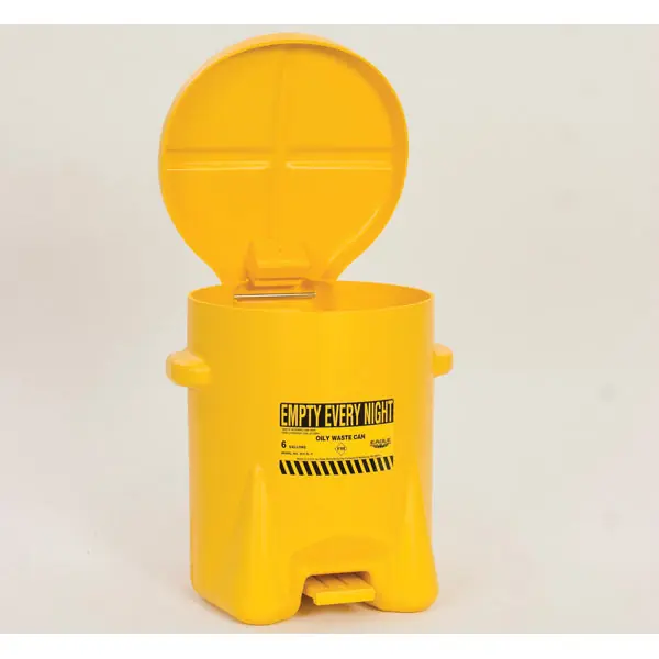 Eagle Manufacturing 933-FLY Oily Waste Can With Foot Lever 6 Gal