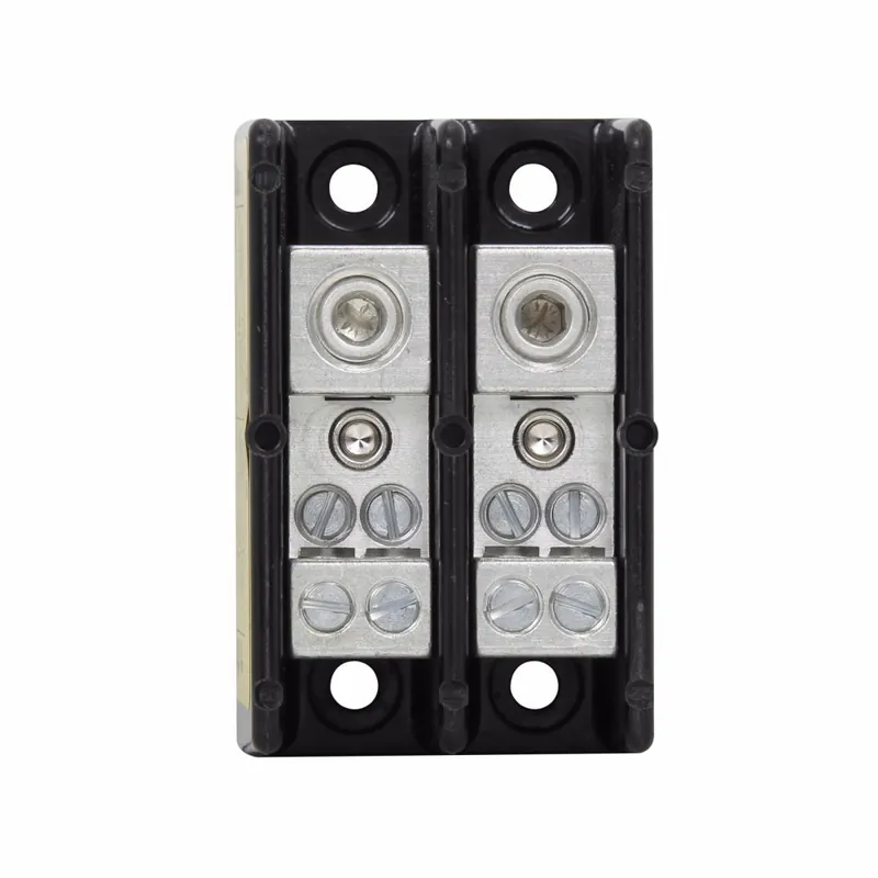 Edison 16220-2 Bussmann 600v AC/DC 2-Pole Power Distribution Block