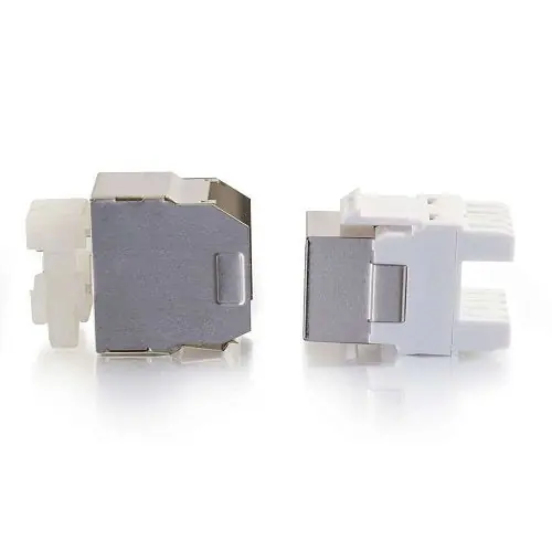 C2G CG35212 180 Degree Cat6 RJ45 UTP Shielded Keystone Jack