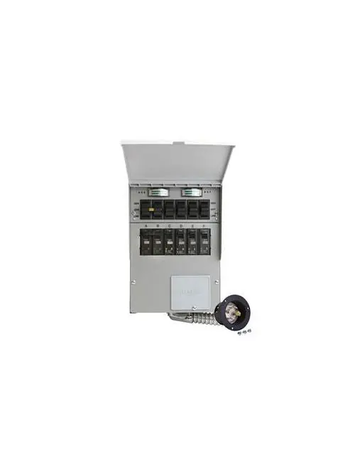 Reliance Controls 206A 125/250 Volt 20 Amp 6-Pole Circuit Transfer Switch