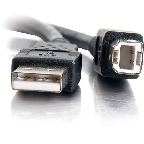 C2G CG28102 USB 2.0 Male to USB Male Cable, 6.6' (2m) Black