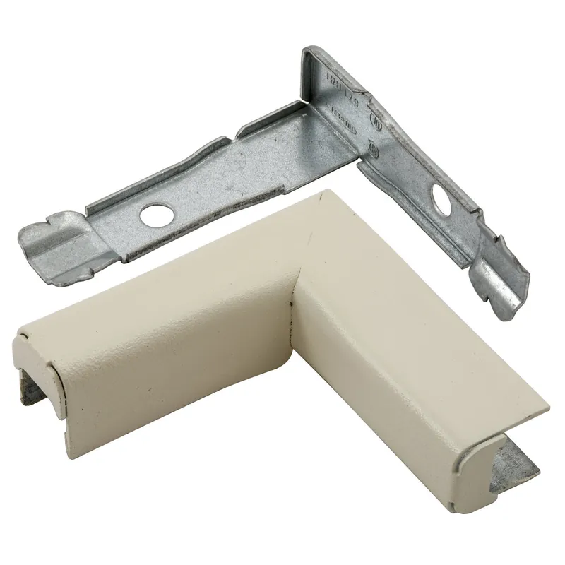 Hubbell Wiring Device - Kellems HBL5711RHIVA Metal Raceway, Twisted Elbow Right, HBL500/700/750 Series, Ivory