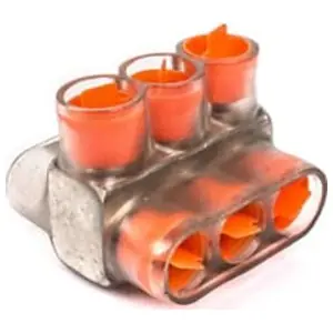 ABB CSB-350-3 Double-Sided Insulated Multi-Cable Connector Block 3 Outlet 10 AWG to 350 kcmil