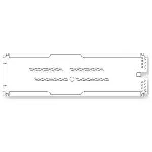 LANscape M67-112 Type 2S Long LANscape Fusion Splice Tray With Solid Cover