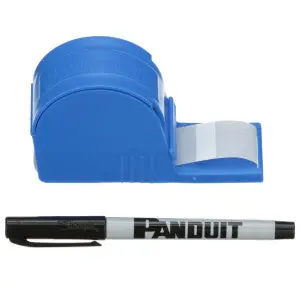 StrongHold S100X125VARY Cable Marker Dispenser Vinyl White 0.38 Label H