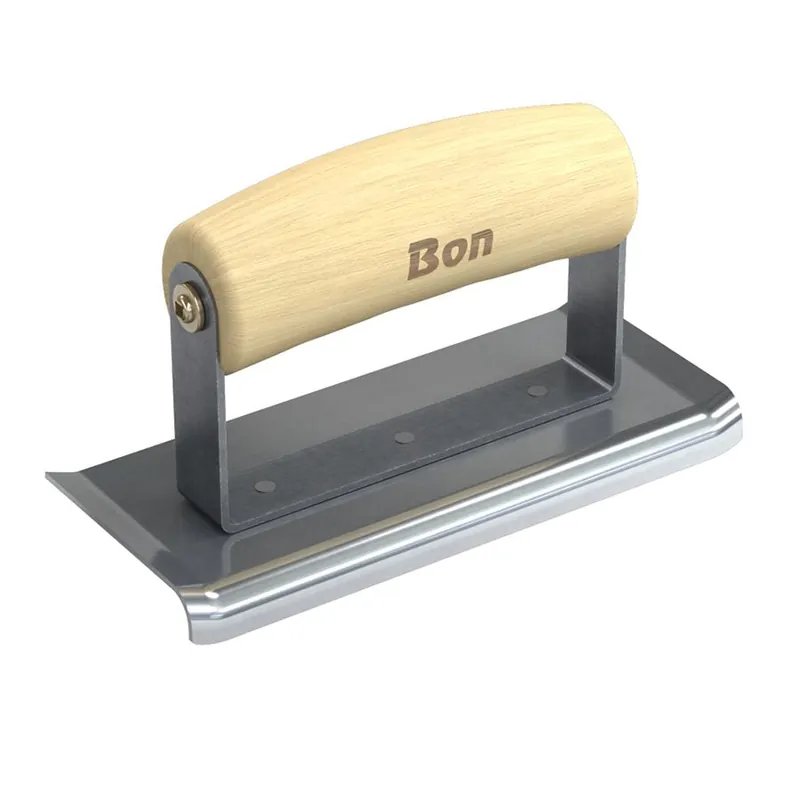 Bon 12-470 Stainless Steel Curved End Edger - 6 x 2 1/2 - 1/4 Radius 3/8 Depth