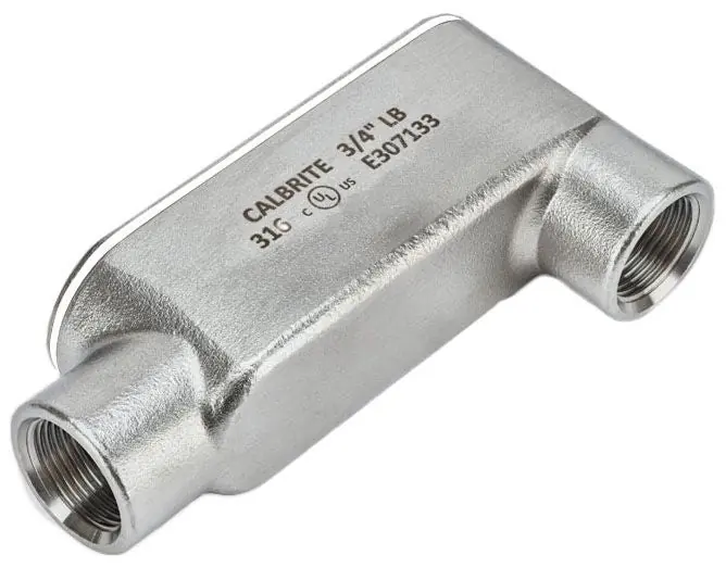 Calpipe Industries S61000LB00 1 Stainless Steel LB Condulet