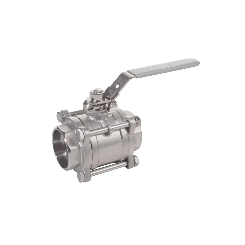 Matco-Norca 30SSSW07 3-Piece Ball Valve With Lock Handle, 1-1/2 in