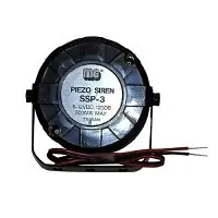 MG Electronics SSP3 Sounder, Mg Elec 1/2Piezo Siren Black