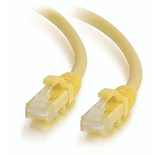 Quiktron 576-115-100 CAT6 Network Cable 100' Snagless C6 CM Yellow