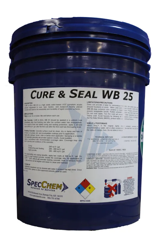 SpecChem CSWB255 Cure & Seal WB 25 Water Based Sealant 5 Gal.