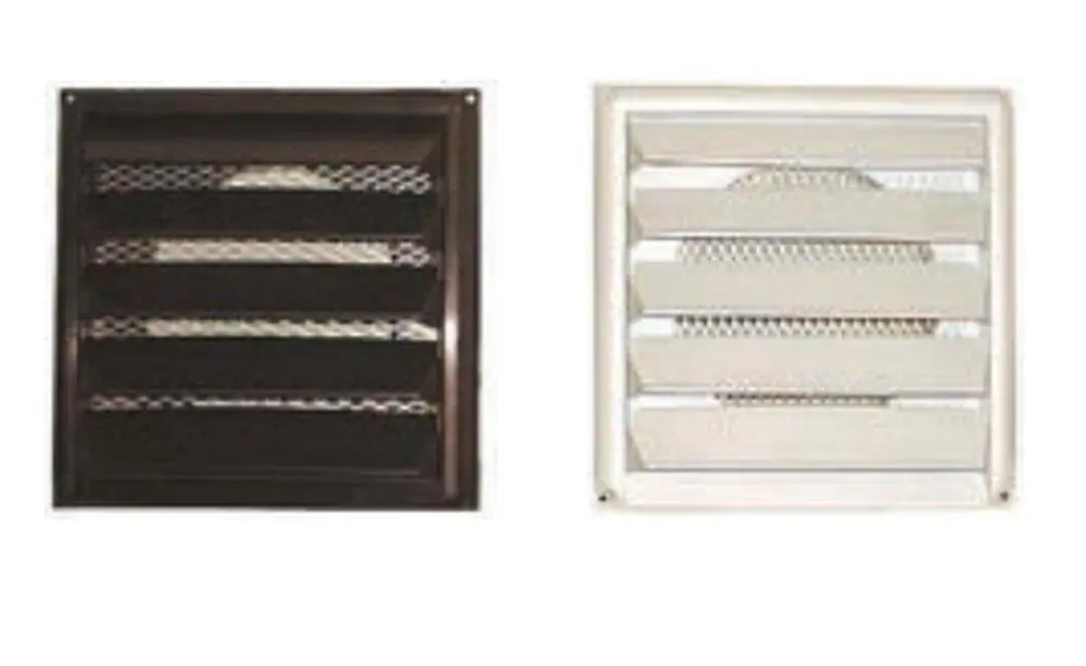 RenewAire VW106 6 in. x 6 in. Vinyl Square Wall Cap