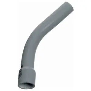 ABB UA7AGB PVC Conduit Elbow 45 Degree 1-1/4 In. Bend Radius 8.93 In L