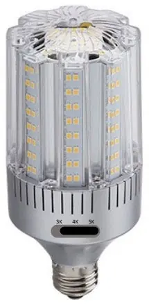 Light Efficient Design LED-8029E345-A LED 24W FLEX Color FLEX Watt Bollard Retrofit Replaces Up to 150W HID
