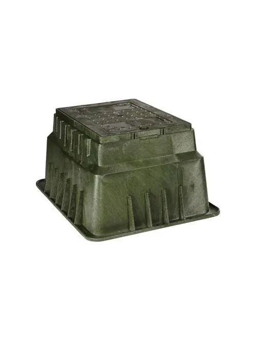 Pencell Plastics PE14HDH-005P3 HDPE Green Below-Ground Enclosure 9 X 14 X 12