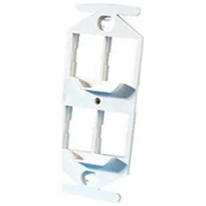 Ortronics OR-40800019 TracJack 106-Type Outlet Frame 4-Port Fog White