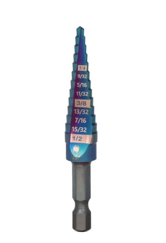 SM Products 19019 JB Industries 13-Step Drill Bit High-speed Steel 13 Hole Sizes