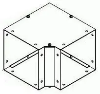 Hammond CWEL1090 Wireway Elbow 90 Degree 10 Inch