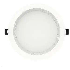 RAB Lighting WFRL6R139FA120WB Recessed Downlight 1007.3 Lumens 13W 6 Inches Round 90Cri Adjustable 2700/3500/4000/5000K 120V White Baffle