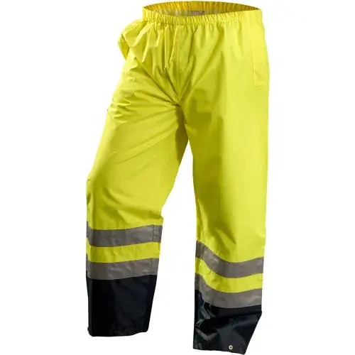 OccuNomix LUX-TENR-Y5X Premium Breathable Pants Class E Waterproof Hi-Vis Yellow 5XL LUX-TENR-Y5X