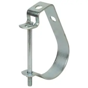 ABB C7112 Steel Lay In J Hanger With GoldGalv Finish For Use With 2 in. Conduit/Pipe Rod Size 3/8 in.