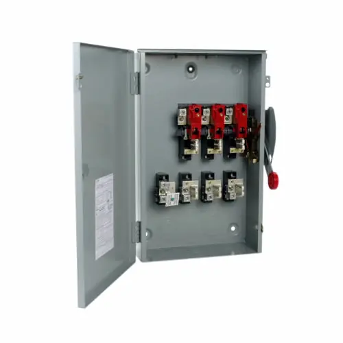 Cutler-Hammer Manufacturing Co. DG324NRK Eaton Electrical 120/240 VAC 200 Amp 25 to 60 Hp 3-Pole 4-Wire Fusible Single Throw Safety Switch