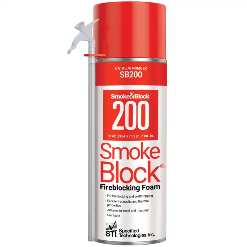 SmokeBlock SB200 Fireblock Foam Salmon Pink/Red 22 cu. in.