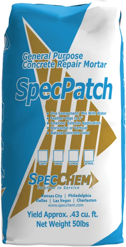 SpecChem SPATCH30BAG Specpatch Repair Mortar 50 lb. Bag