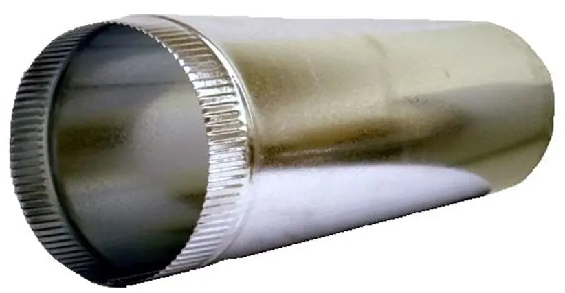 Snappy 1-05050 Sheet Metal Pipe 5 x 5' 30 Gauge Round Galvanized Duct 105050