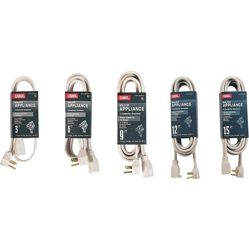 Prysmian Group 00772.63.17 Carol Appliance Cord SPT-3 12/3 9 ft. 125V 20A