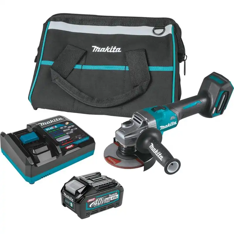 Makita USA GAG01M1 40V max XGT Brushless Cordless 4-1/2 / 5 Angle Grinder Kit