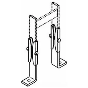 Chatsworth 11309-701 Cable Runway Foot Kit 6 in.H Black