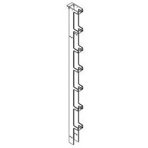 Chatsworth 11730-503 Single-Sided Narrow Vertical Cabling Section 7 ft. H x 3.65 in. W x 6.38 in. D