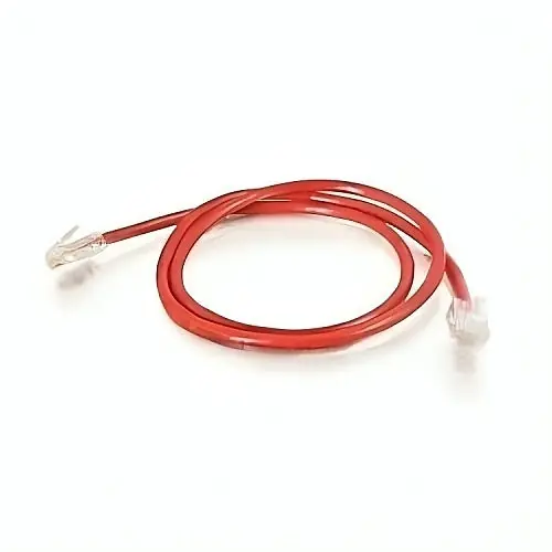 Quiktron 566-130-001 CAT6 Network Cable, Red 1' No-Boot Patch Cord