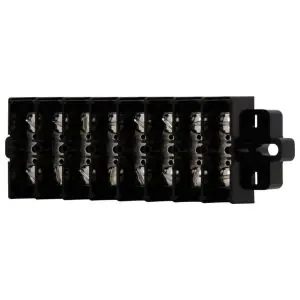 Bussmann (Eaton) KU6 Terminal Block Double-Row 600V 60A Black 6-Pole