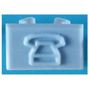 Ortronics OR-40326100 Data Or Blank Colored Snap-In Icon Tab Blue