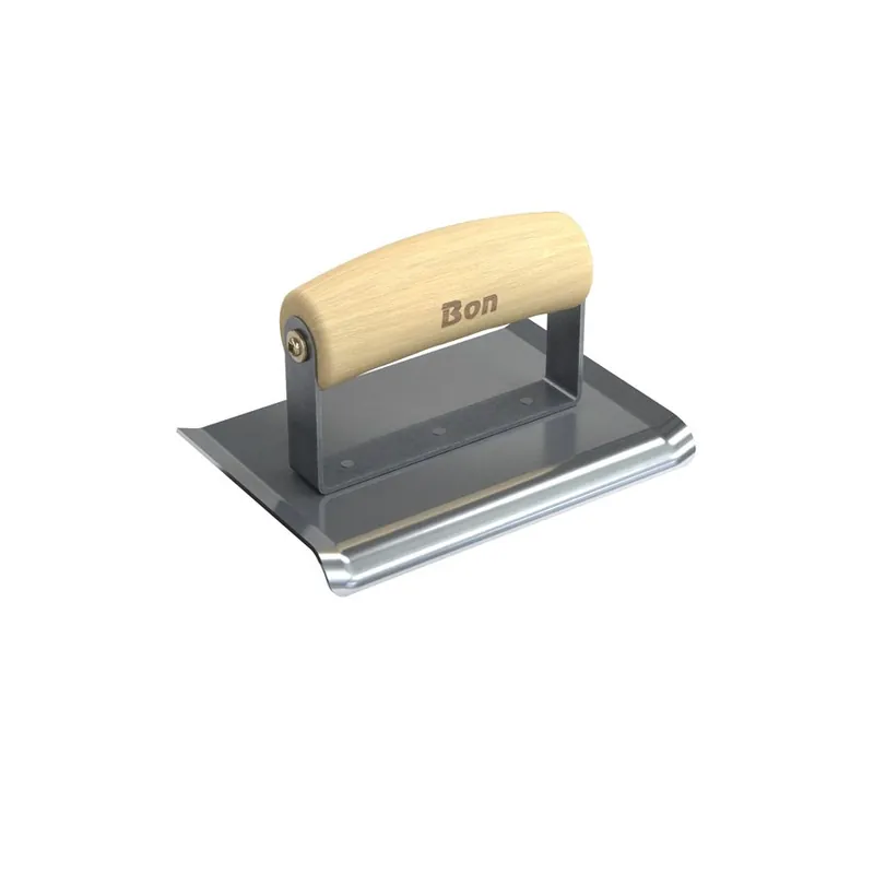 Bon 22-344 Stainless Steel Curved End Edger - 6 x 4 - 3/8 Radius 1/2 Depth