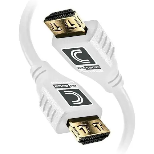Comprehensive MHD48G-9PROWHT MicroFlex Pro AV/IT Integrator Series Ultra High Speed 8K 48G HDMI Cable with ProGrip 9' White